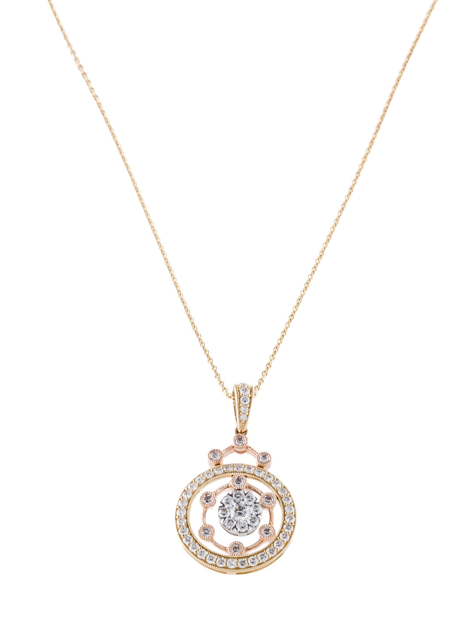 Necklace 14K Diamond Pendant Necklace