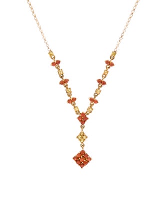 Necklace 10K 2.21ctw Sapphire Pendant Necklace