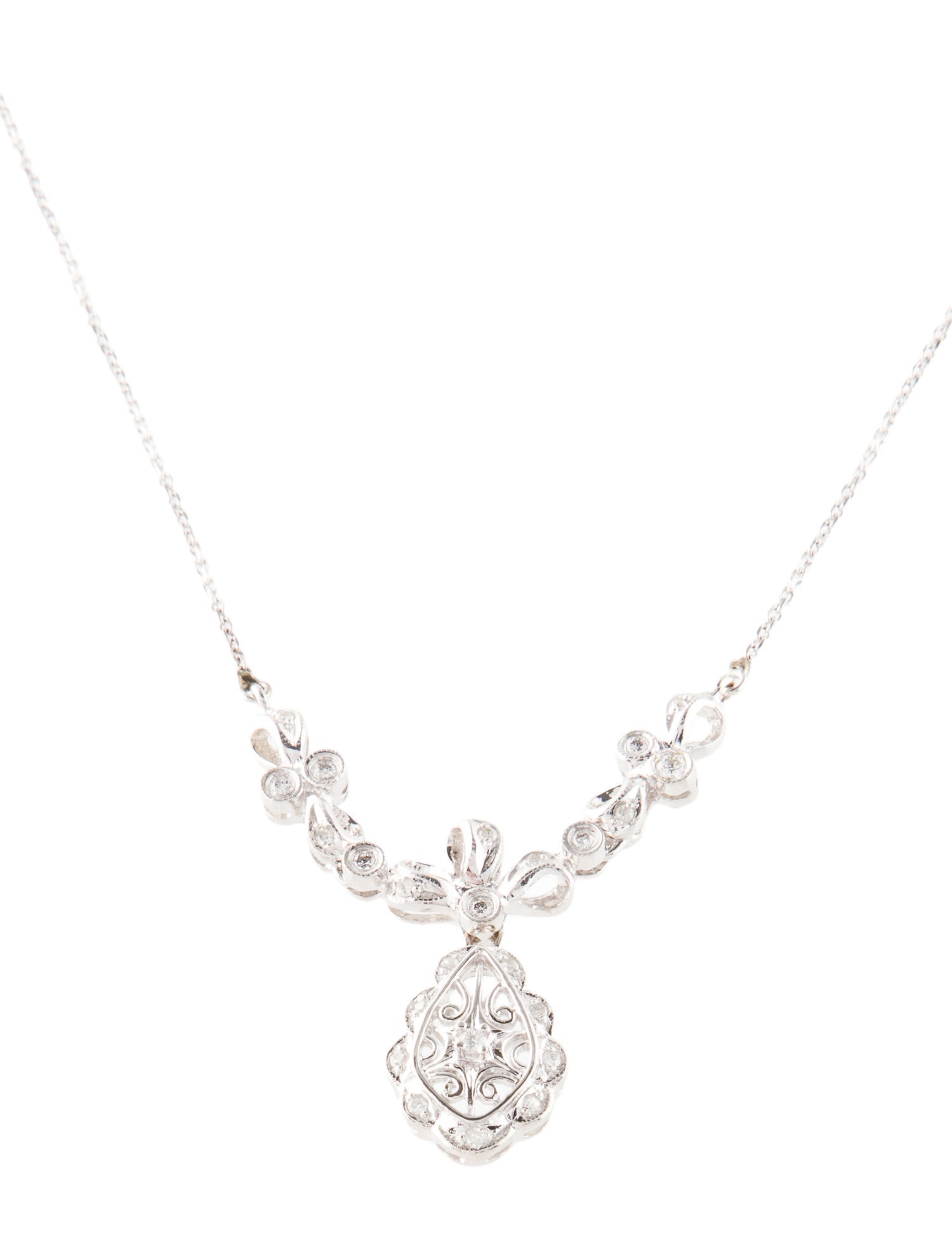 Necklace 14K Diamond Pendant Necklace