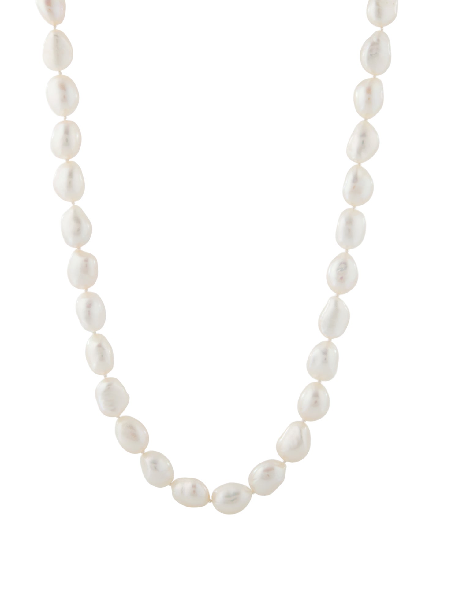 Necklace 14K Pearl & Synthetic Ruby Bead Necklace