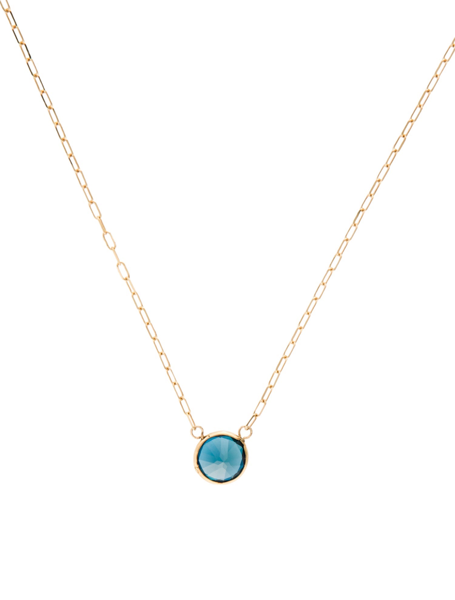 Necklace 14K 2.03ct Topaz Pendant Necklace