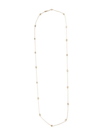 Necklace 18K 10.02ctw Diamond Station Necklace