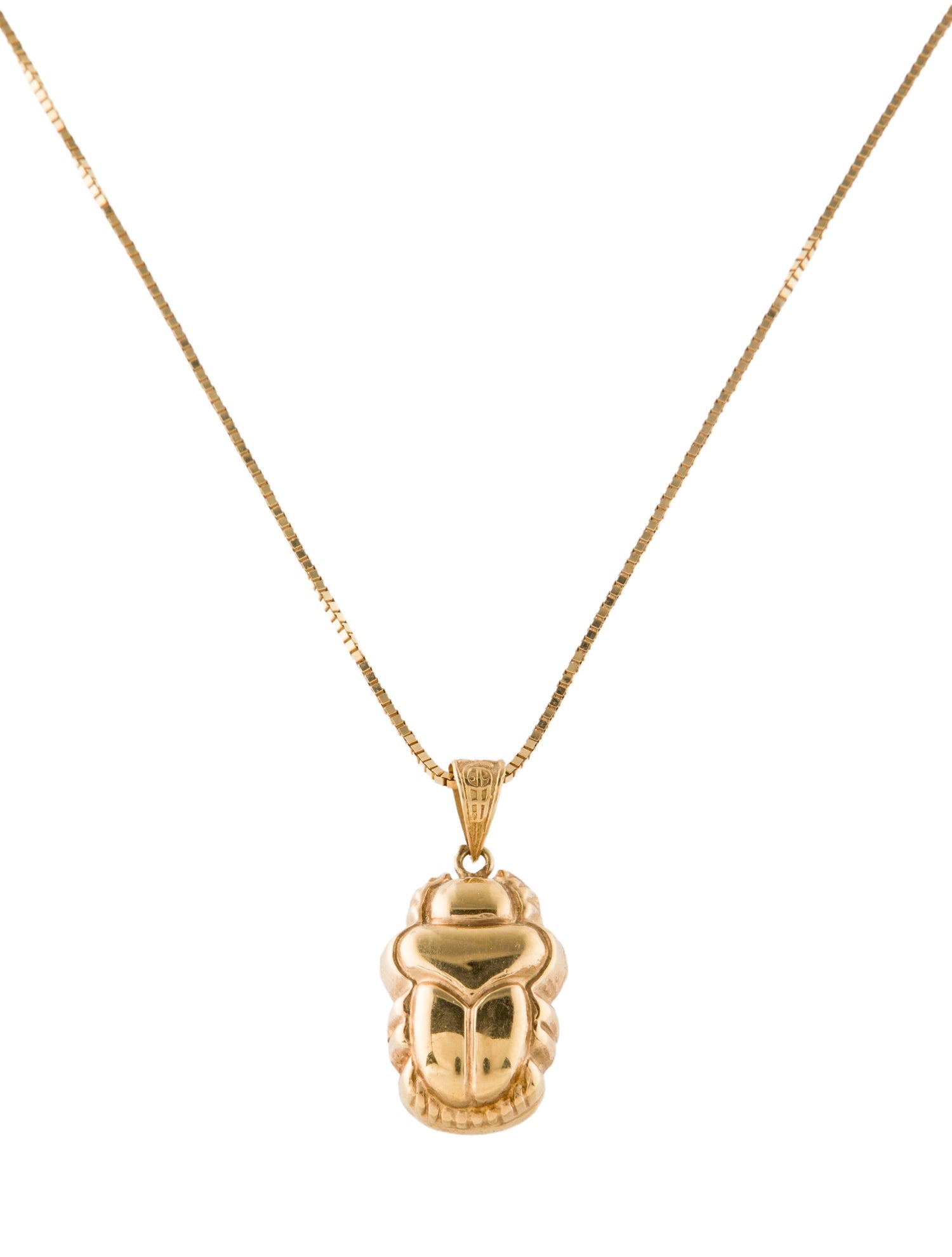 Necklace Scarab Motif Pendant