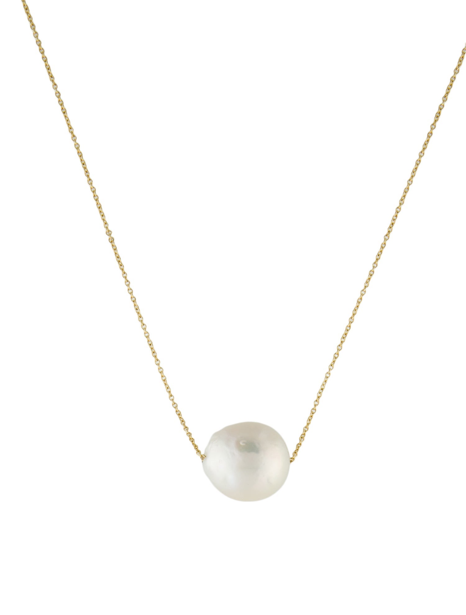 Necklace 14K Pearl Pendant Necklace