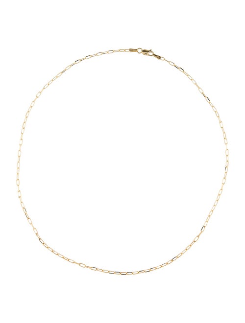 Necklace 14K Mini Paper Clip Chain Necklace