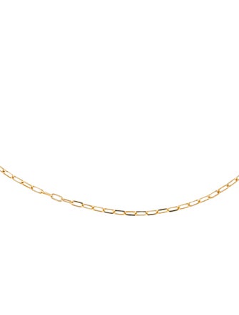 Necklace 14K Mini Paper Clip Chain Necklace