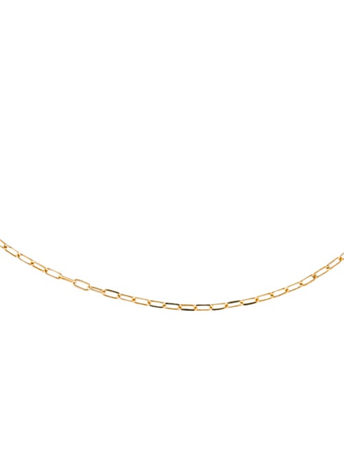 Necklace 14K Mini Paper Clip Chain Necklace