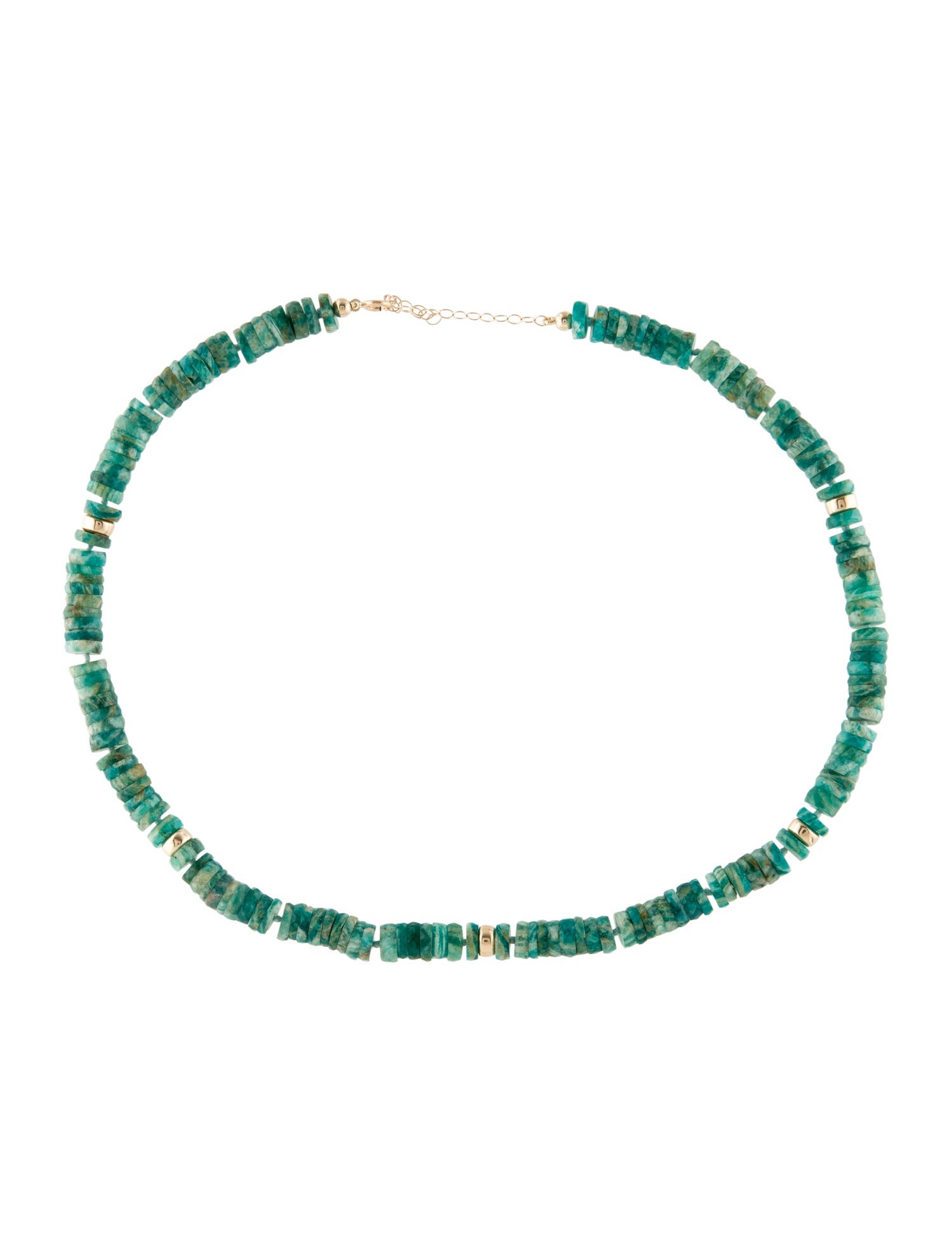 Necklace 14K Amazonite Beaded Necklace