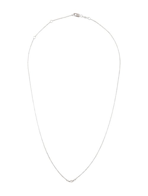 Necklace 14K Diamond Floating Station Necklace