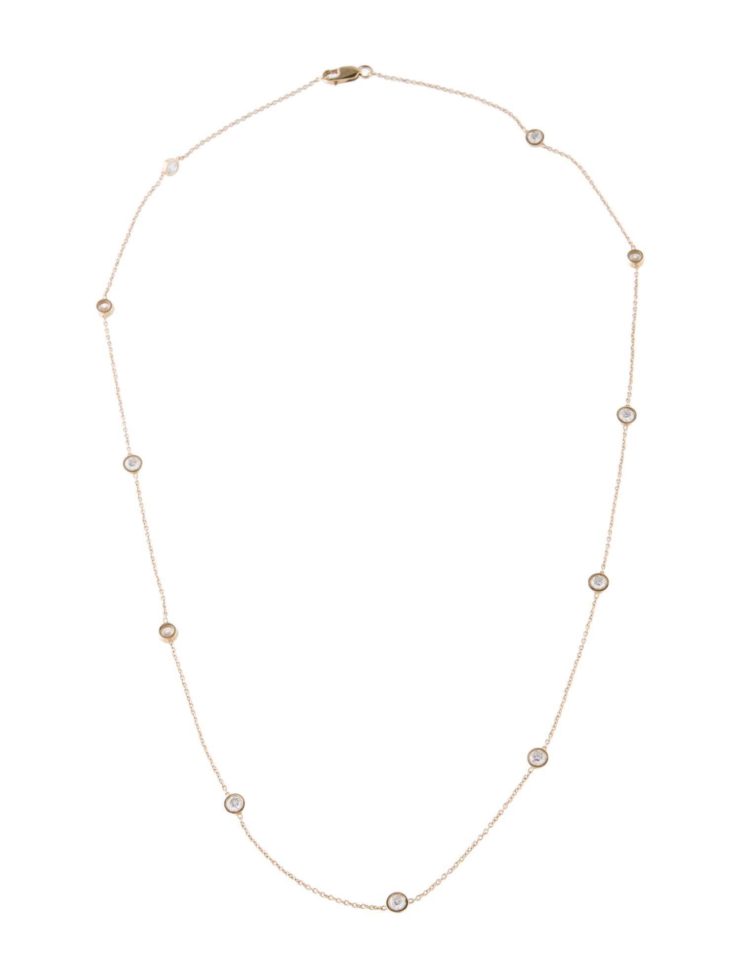 Necklace 14K Diamond Station