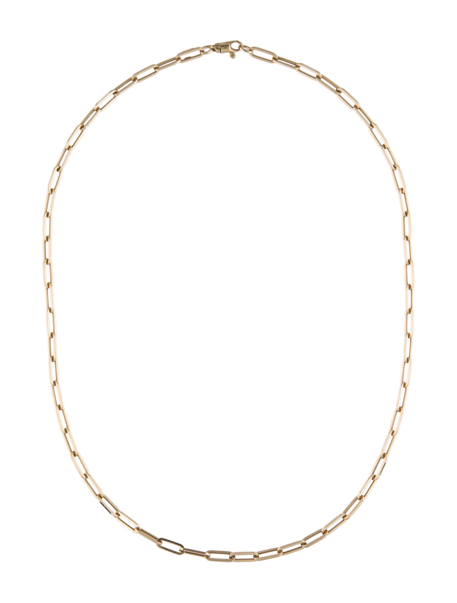 Necklace 14K Paperclip Chain Necklace