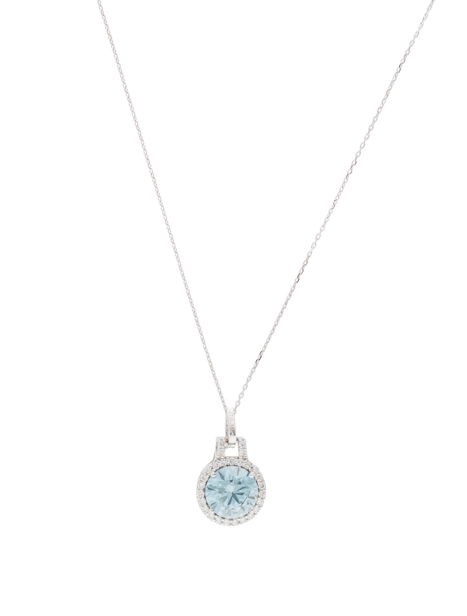 Necklace 14K 3.16ctw Lab-Grown Diamond Pendant Necklace