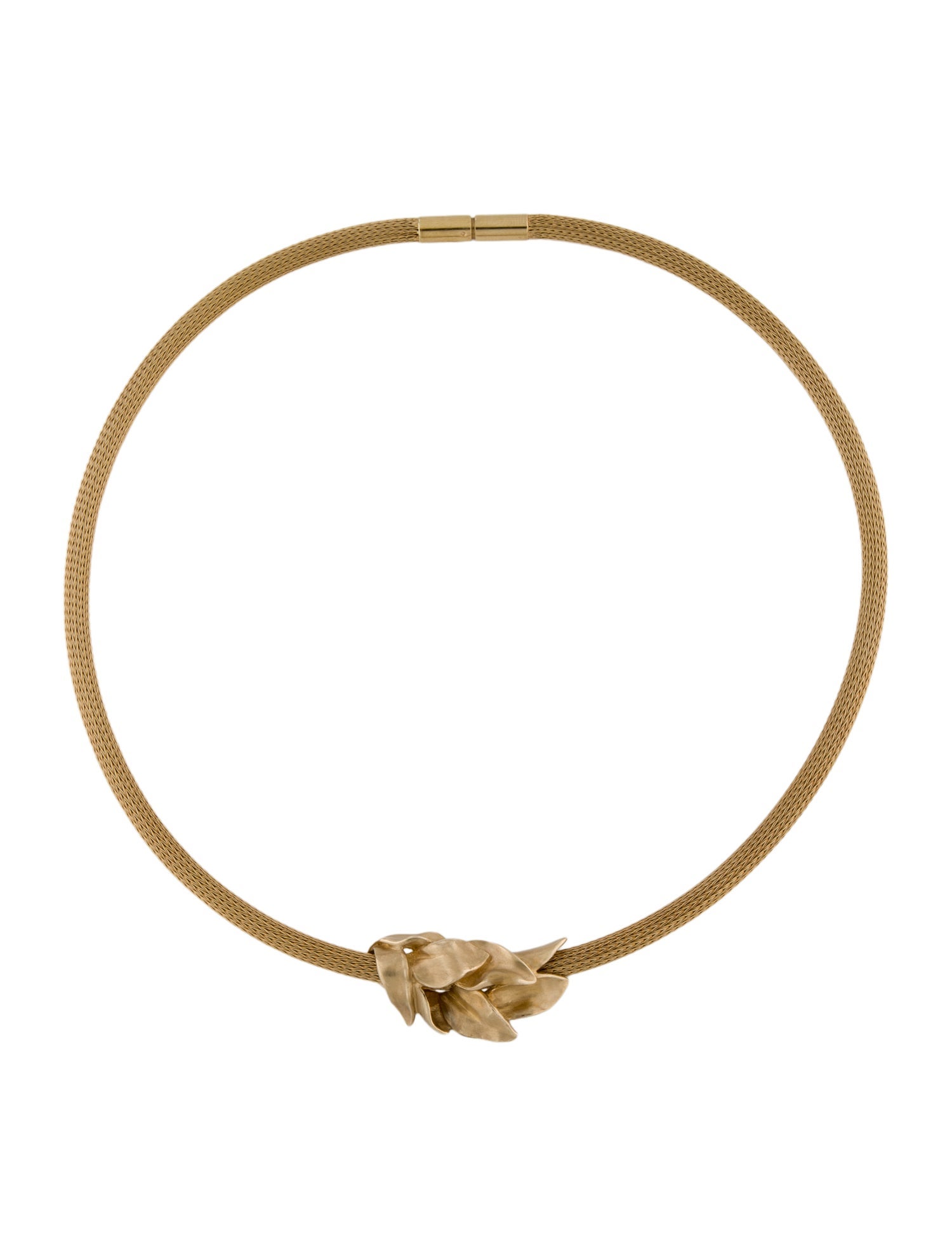 Necklace 14K Leaf Choker