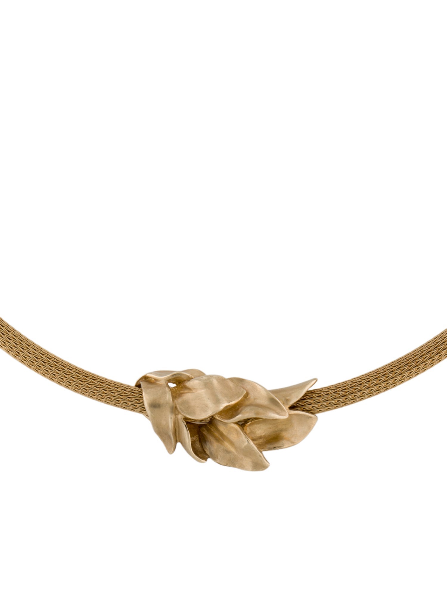 Necklace 14K Leaf Choker