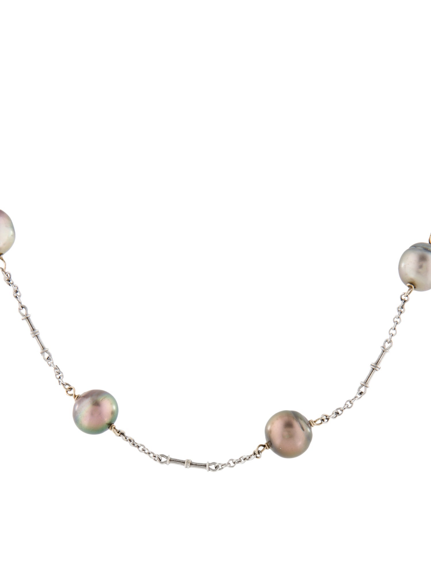 Necklace 14K Pearl Station