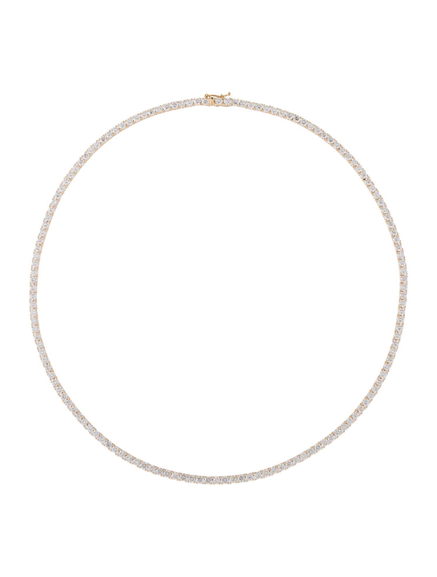 Necklace 14K 12.50ctw Lab-Grown Diamond Tennis Collar Necklace