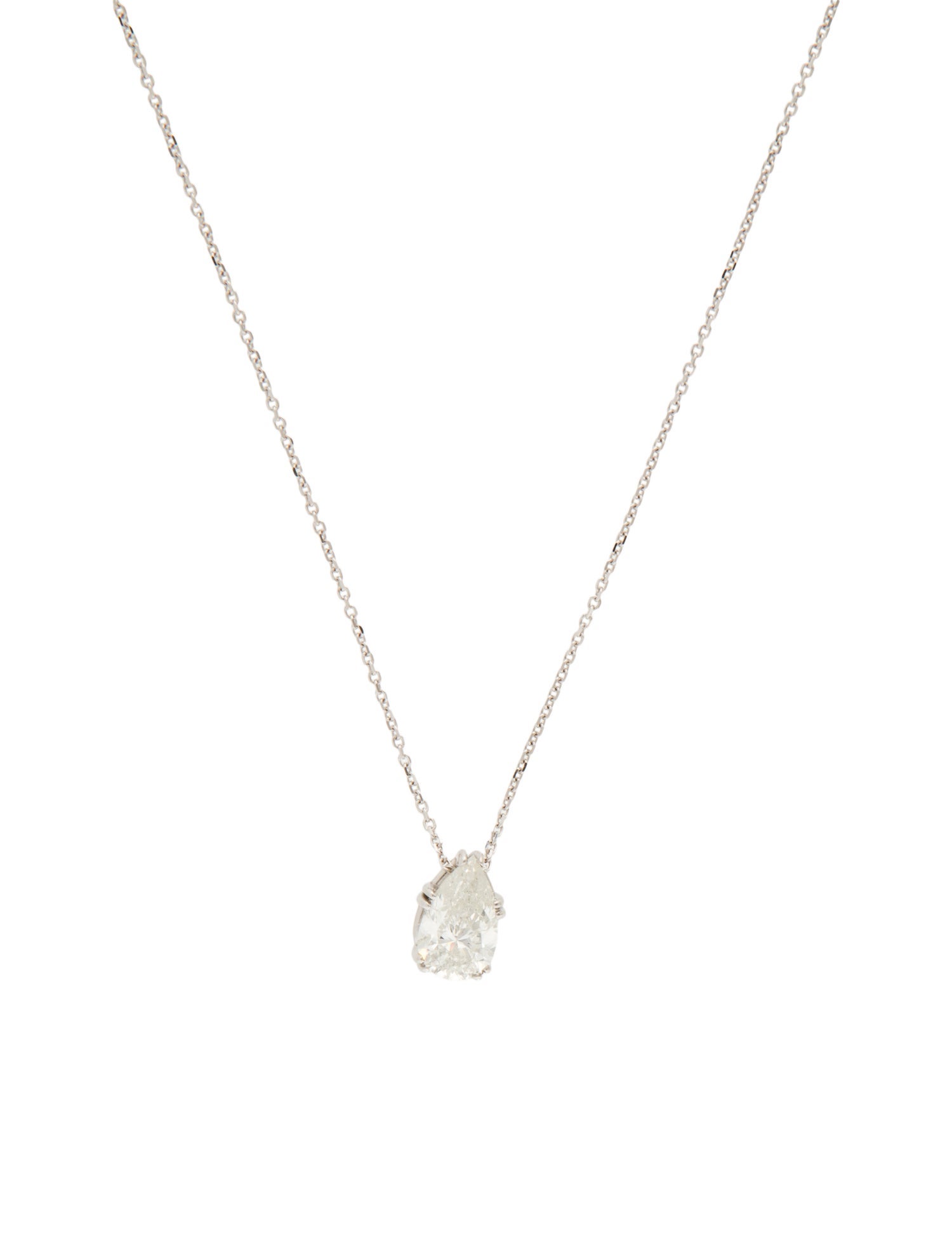 Necklace 14K 1.72ct Diamond Pendant Necklace