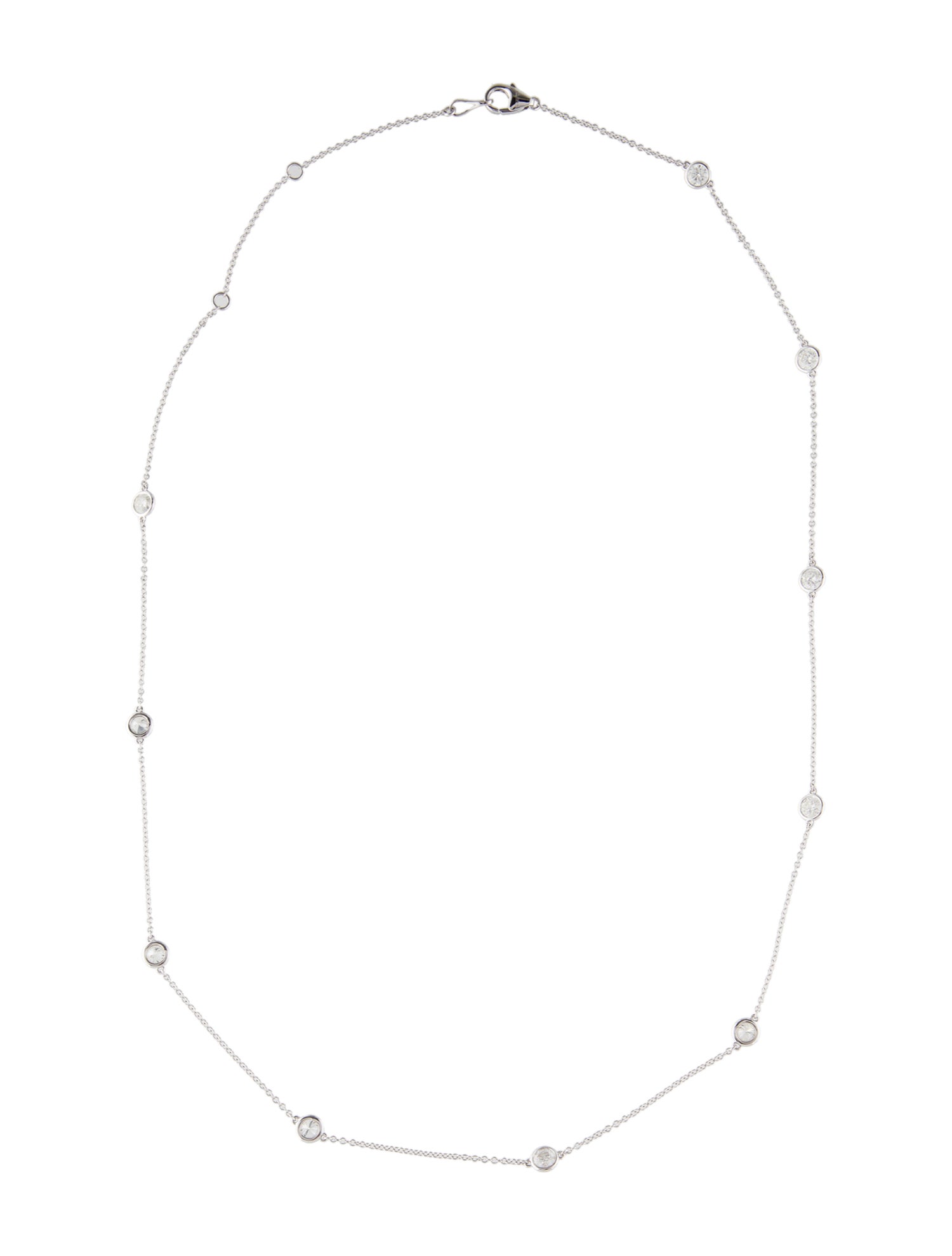 Necklace 14K 1.49ctw Diamond Station Necklace