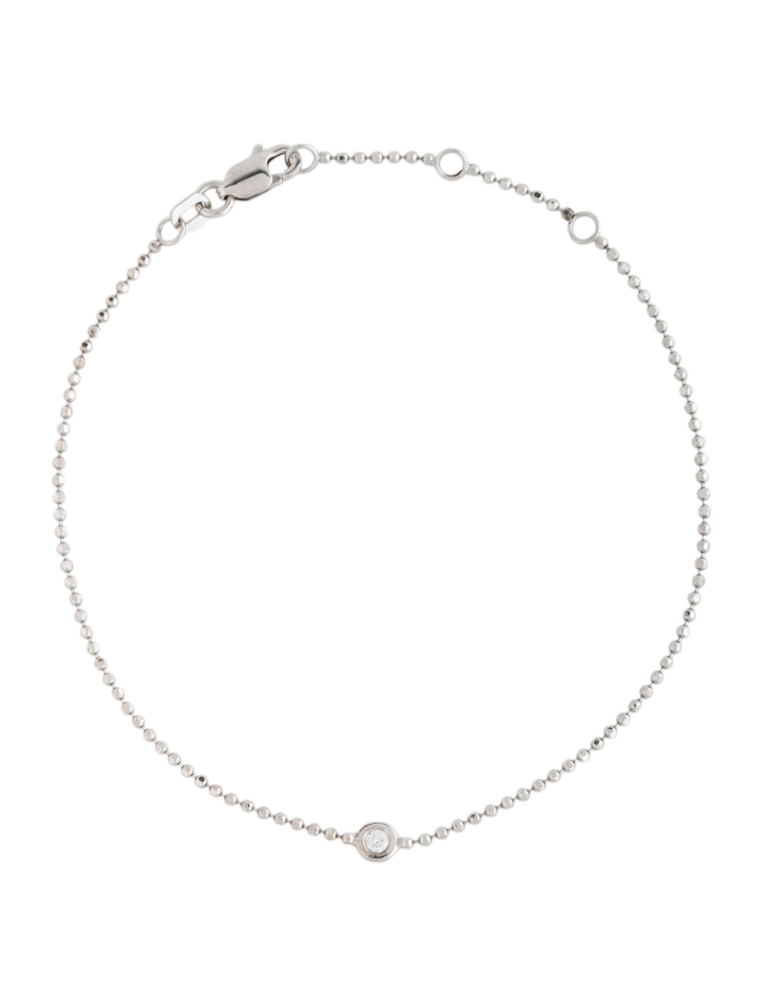 Necklace 14K Diamond Single Station Bracelet