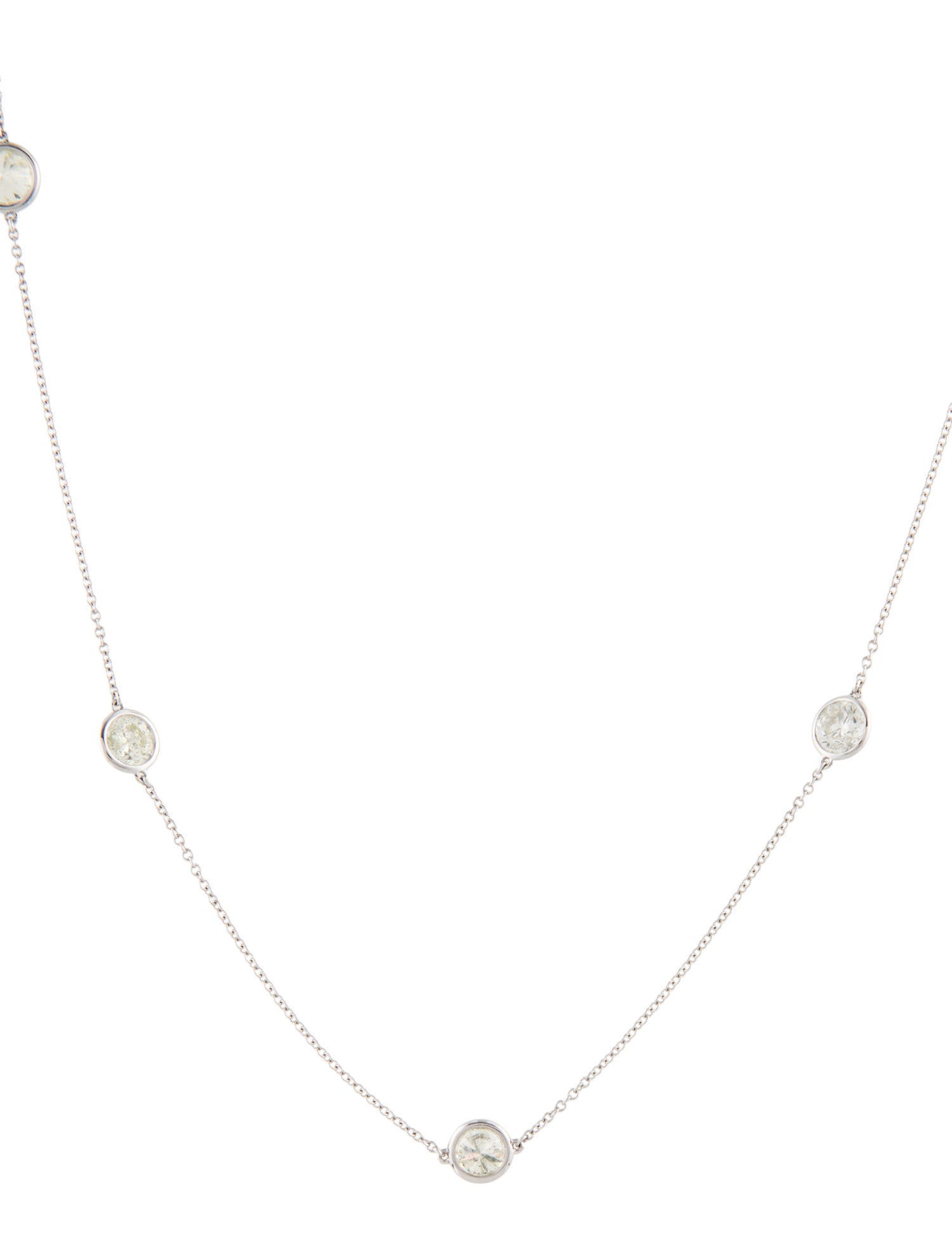 Necklace 14K 2.37ctw Diamond Station Necklace