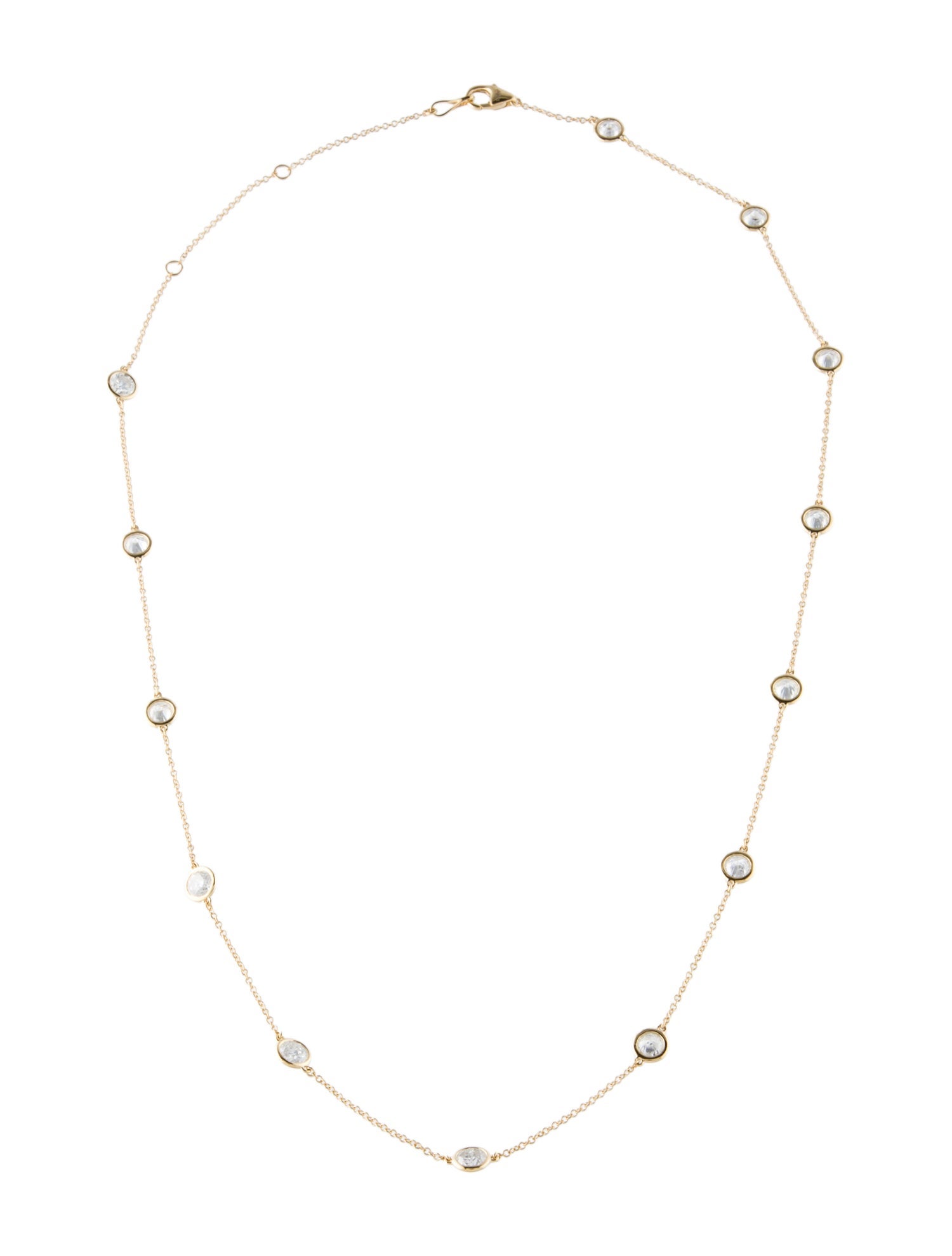 Necklace 14K 2.85ctw Diamond Station Necklace