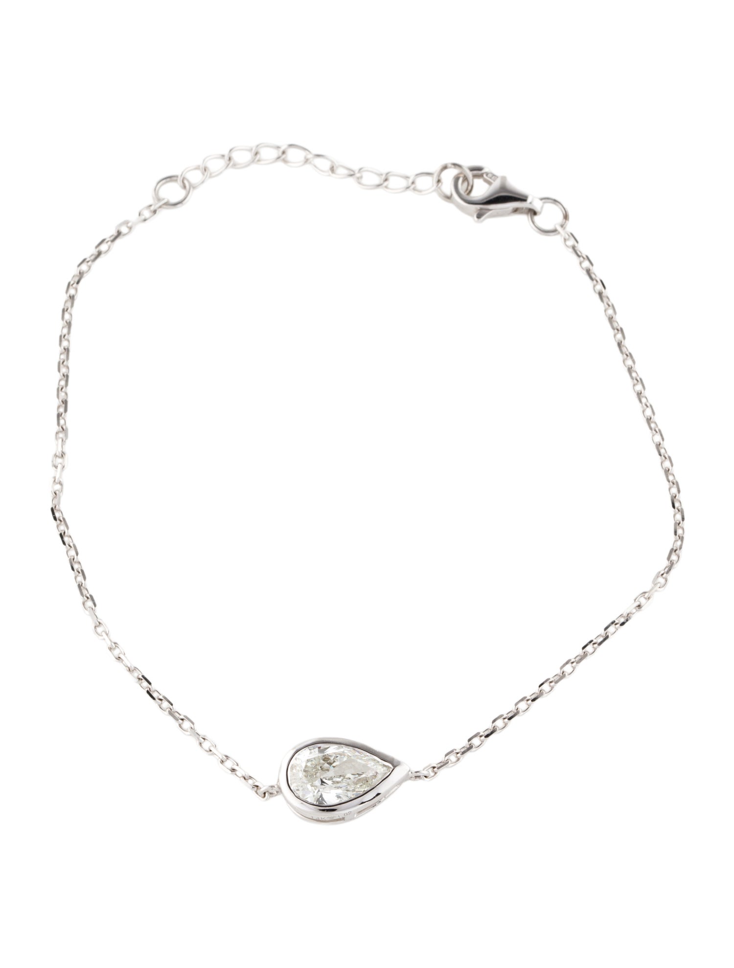Necklace 14K 1.02ct Diamond Single Station Bracelet