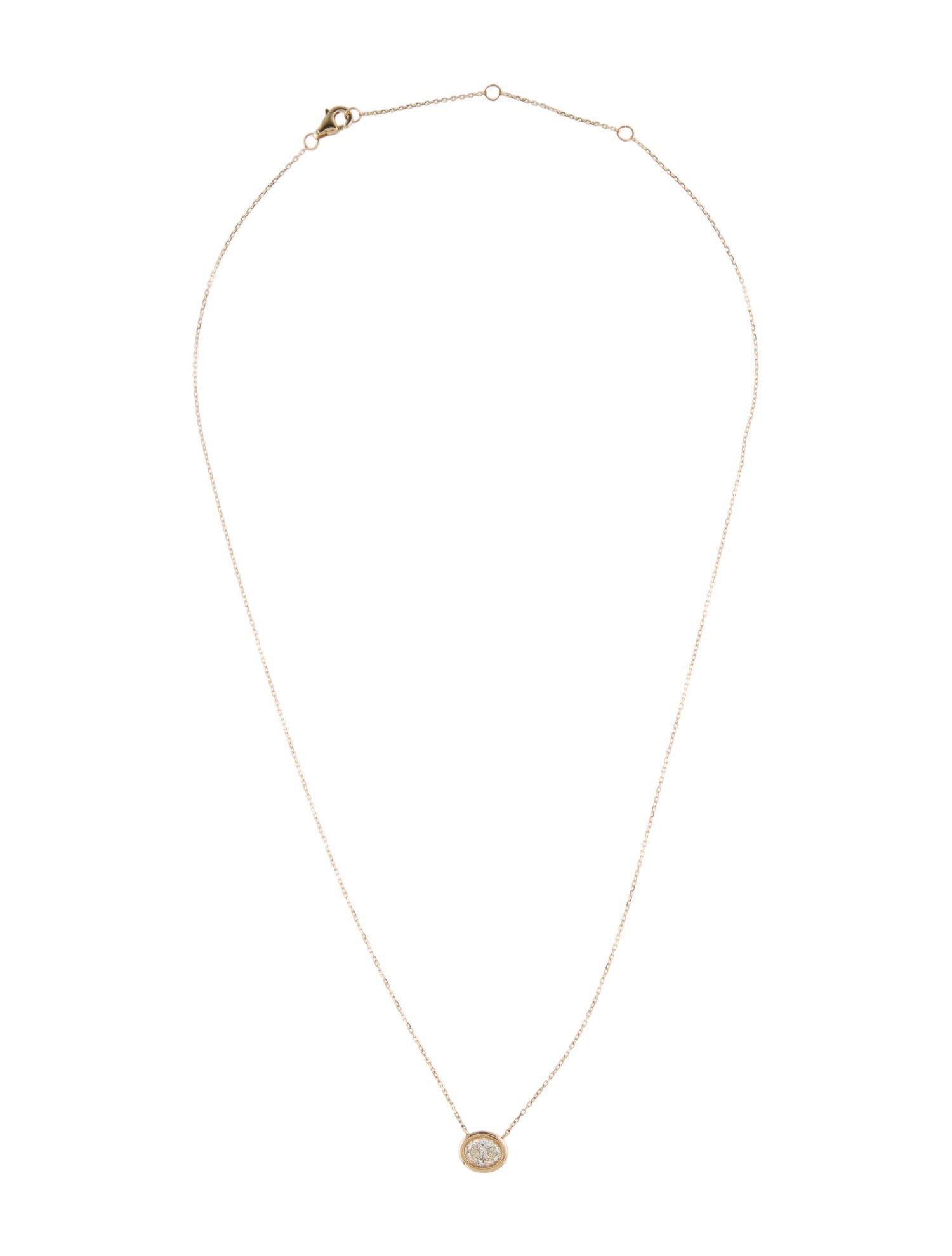 Necklace 14K Diamond Pendent Necklace