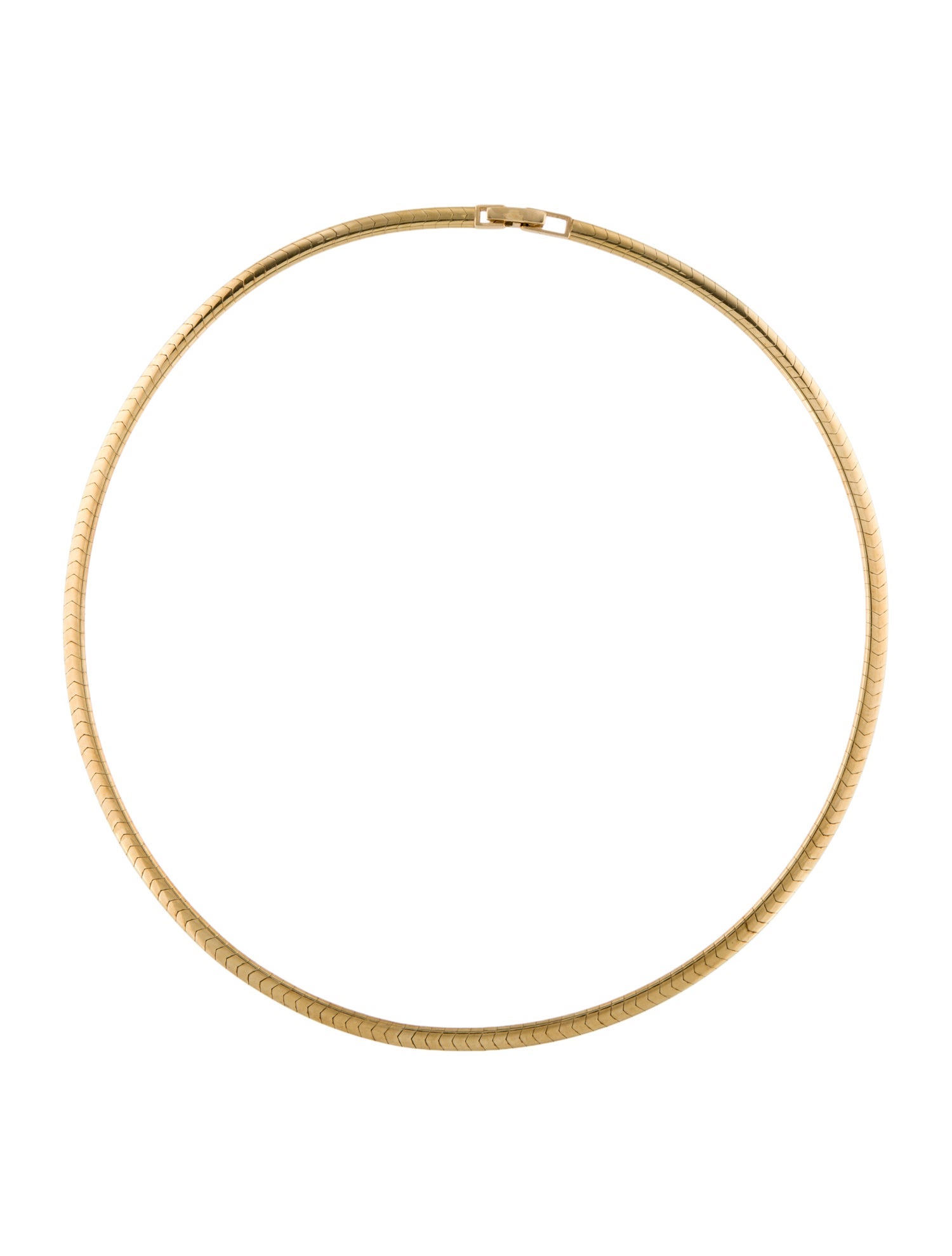 Necklace 14K Omega Collar