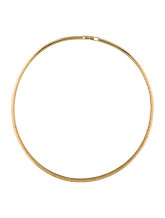 Necklace 14K Omega Collar Necklace
