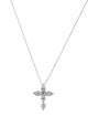 Necklace 14K 1.14ctw Lab-Grown Diamond Cross Pendant Necklace