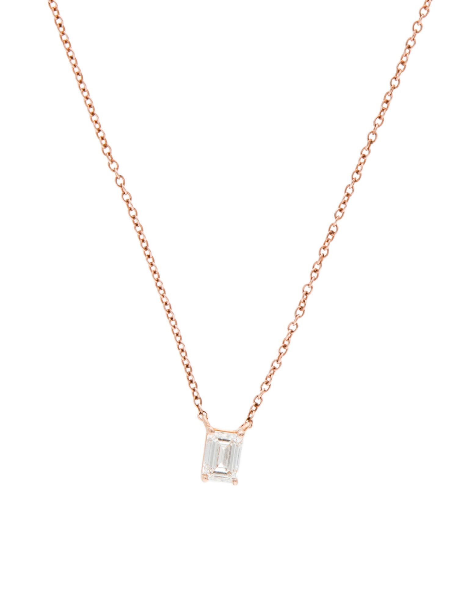 Necklace 14K Lab-Grown Diamond Pendant Necklace
