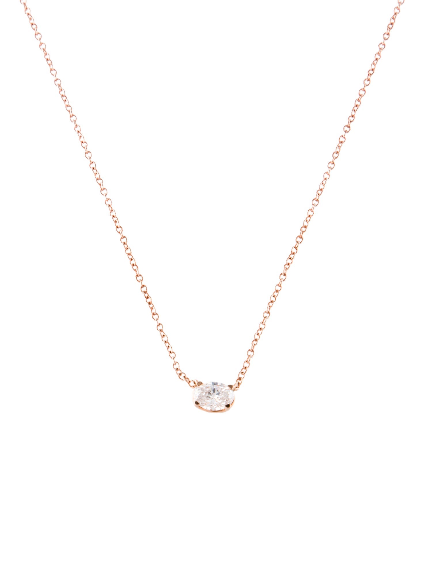 Necklace 14K Lab-Grown Diamond Pendant Necklace