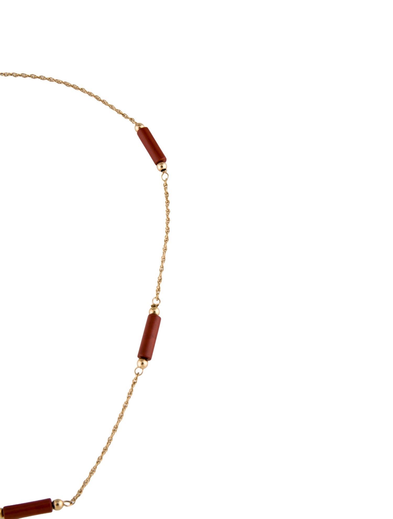 Necklace 14K Jasper Station Choker