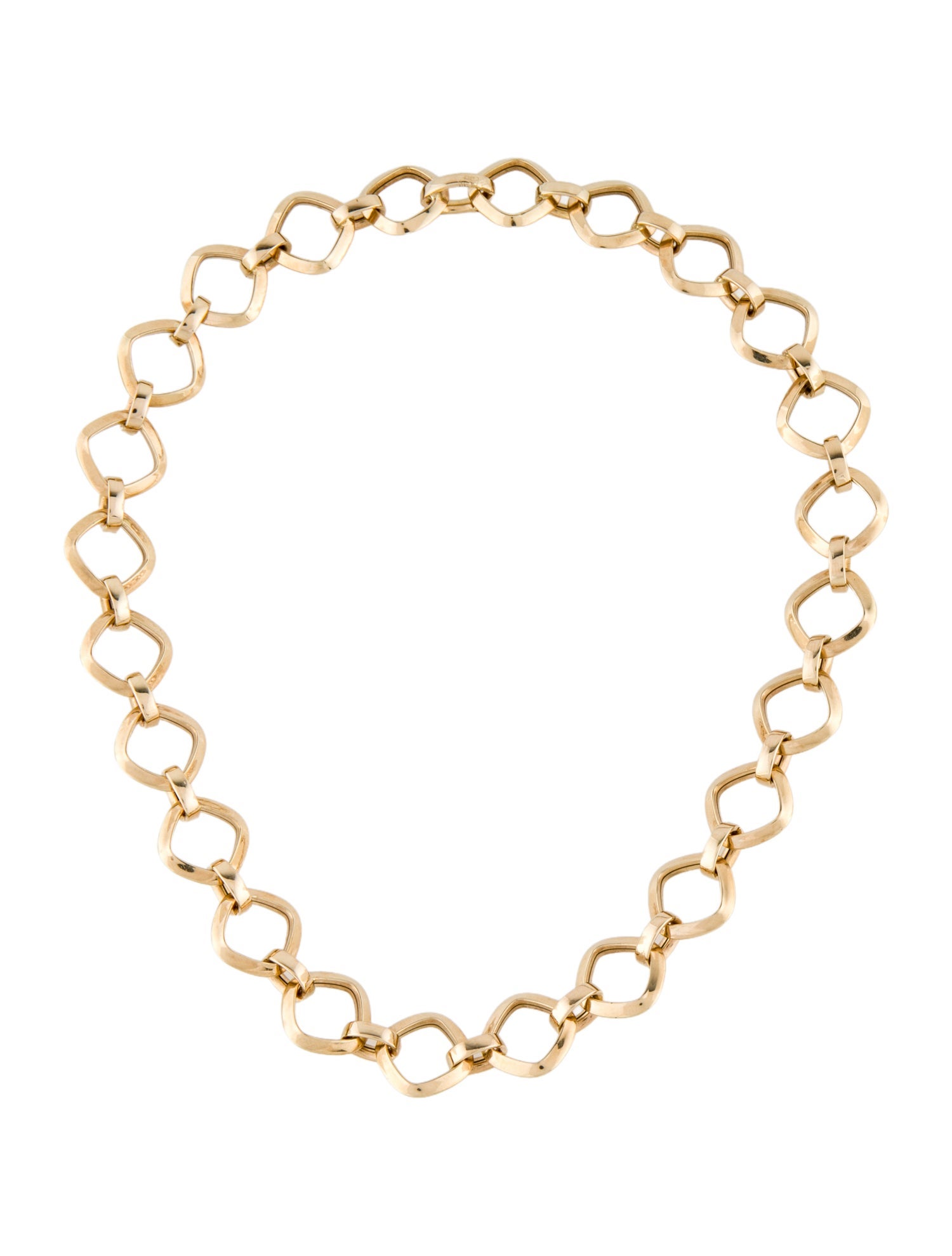 Necklace 14K Square Collar Necklace