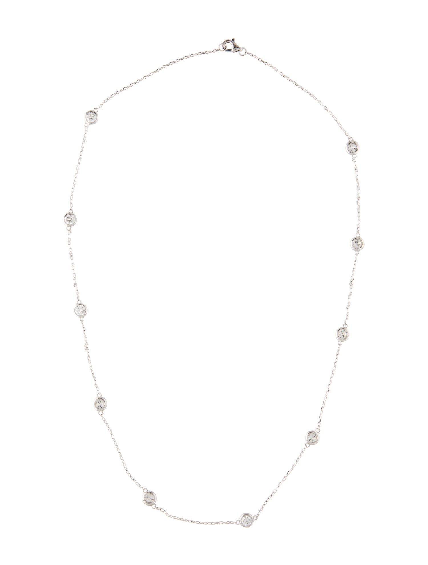 Necklace 14K 2.00ctw Lab-Grown Diamond Station Necklace