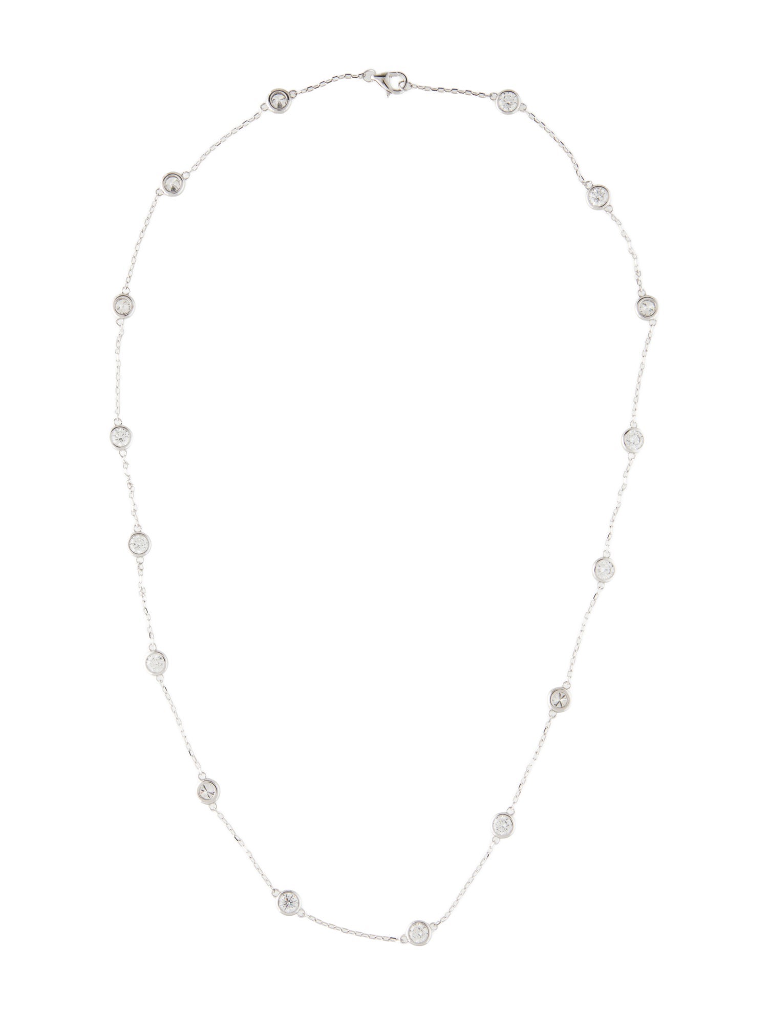 Necklace 14K 3.00ctw Lab-Grown Diamond Station Necklace