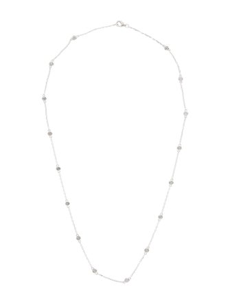 Necklace 14K 1.00ctw Lab-Grown Diamond Station Necklace