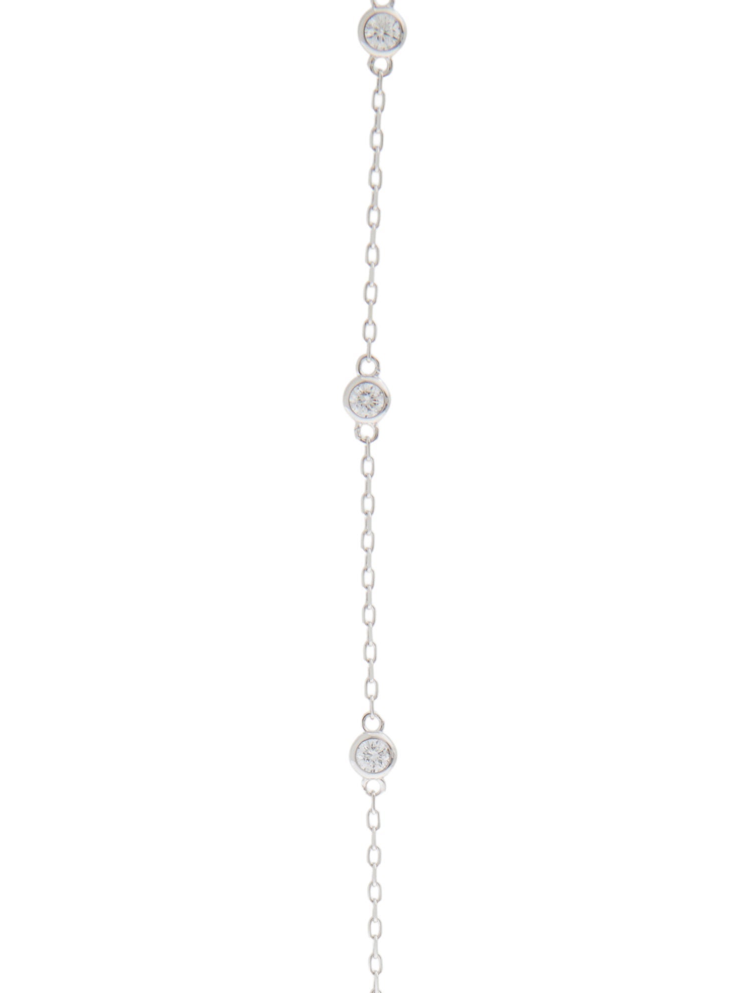 Necklace 14K 1.00ctw Lab-Grown Diamond Station Necklace