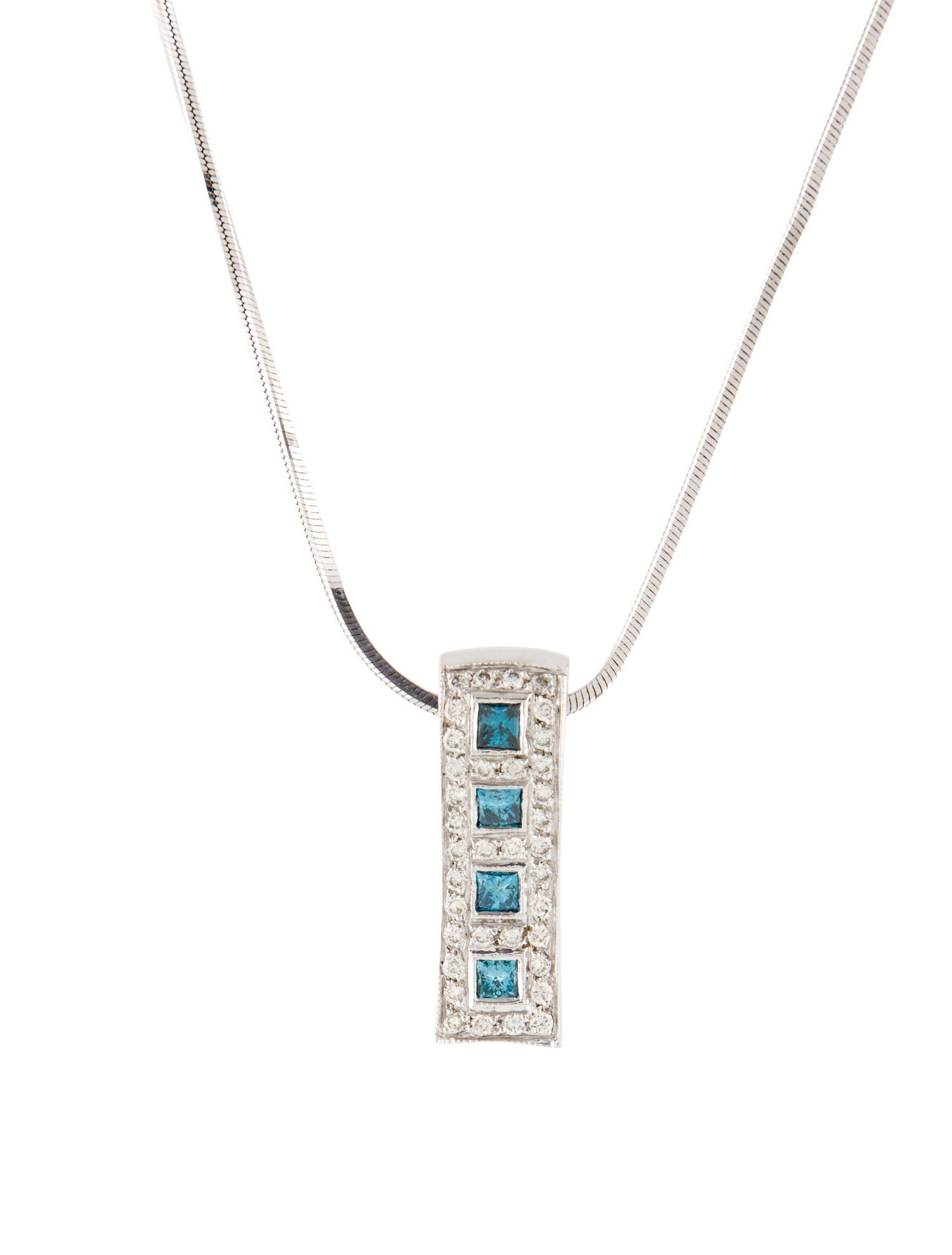 Necklace 14K 1.14ctw Diamond Pendant Necklace