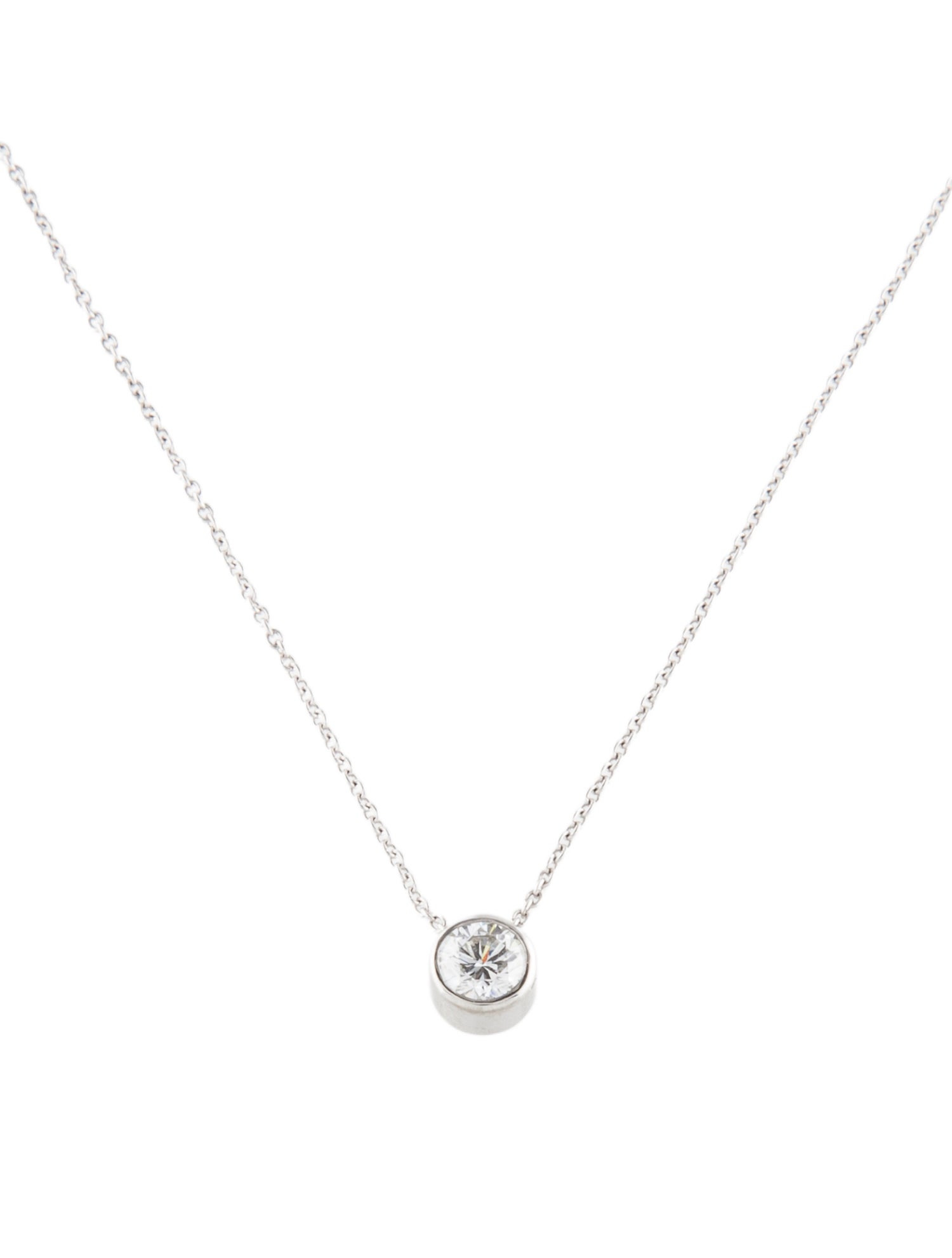 Necklace Platinum Diamond Pendant Necklace
