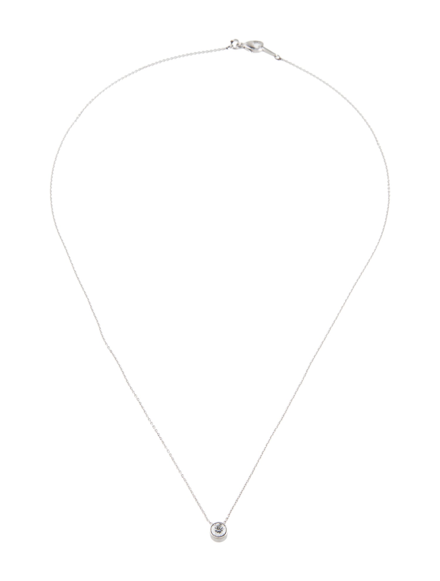 Necklace Platinum Diamond Pendant Necklace