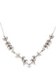 Necklace 14K 1.51ctw Diamond Leaves Collar Necklace