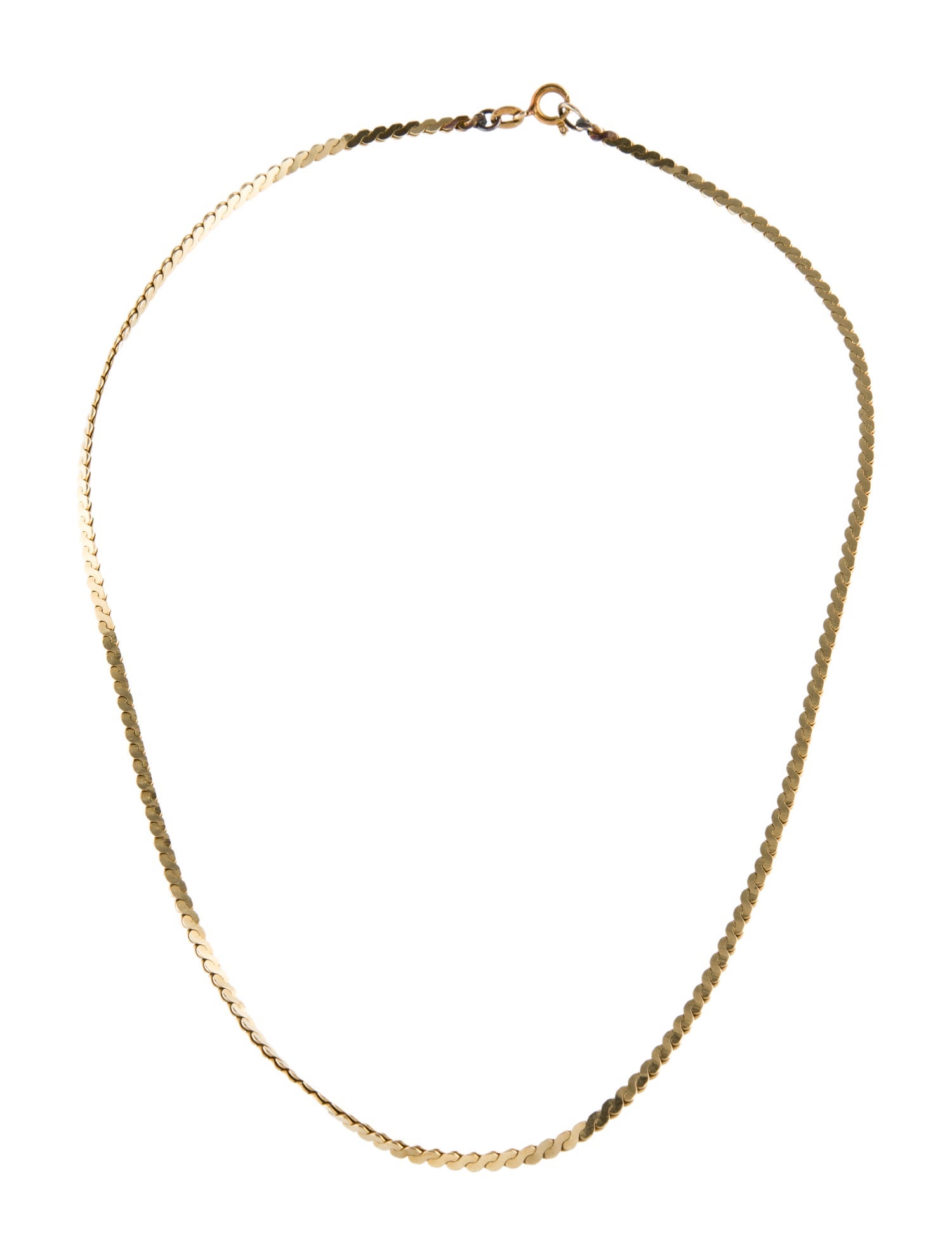 Necklace 14K S Link Chain Necklace