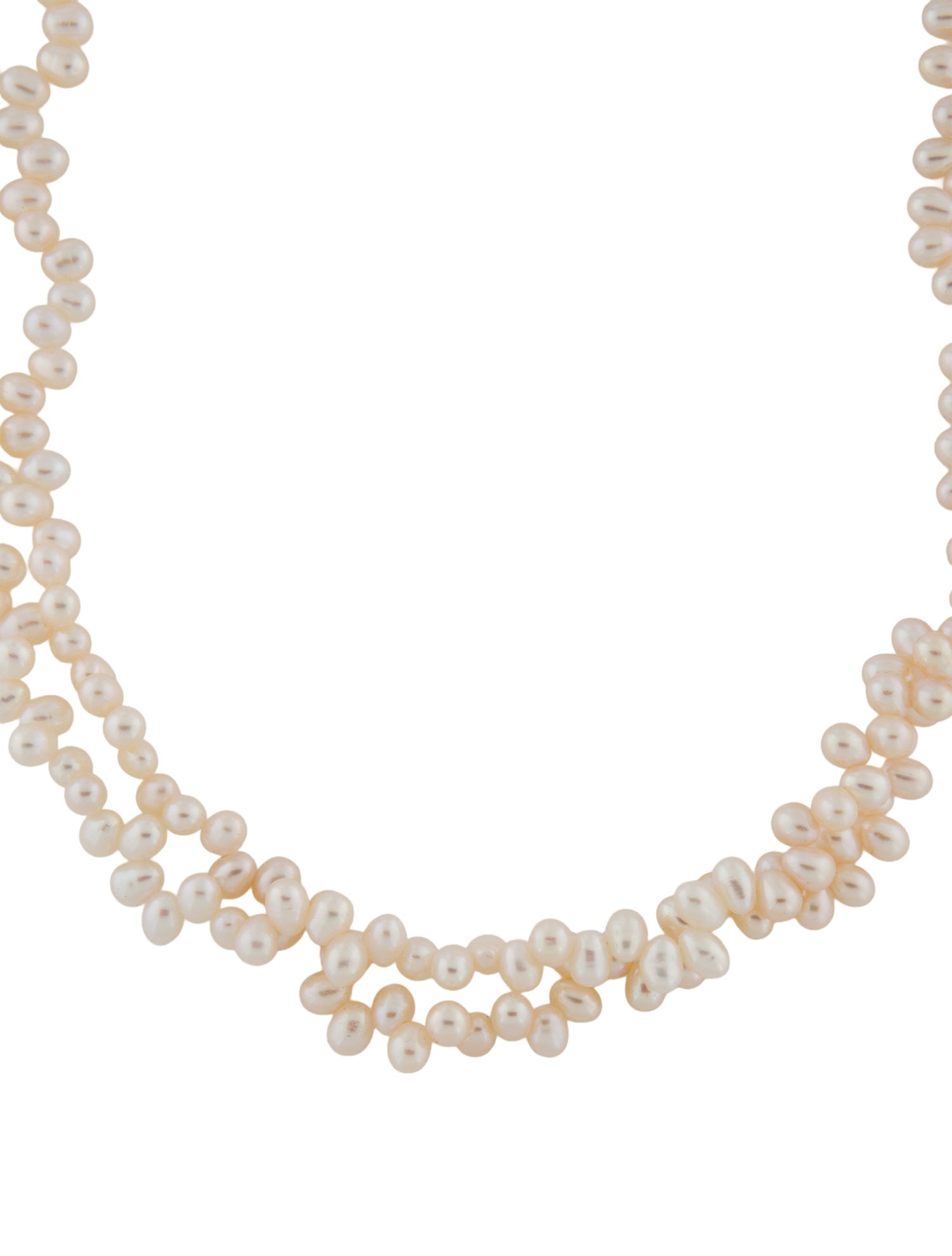 Necklace 14K Pearl Multistrand Bead Necklace