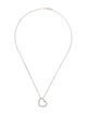 Necklace 18K Diamond Heart Pendant Necklace w/ 14K Chain Necklace