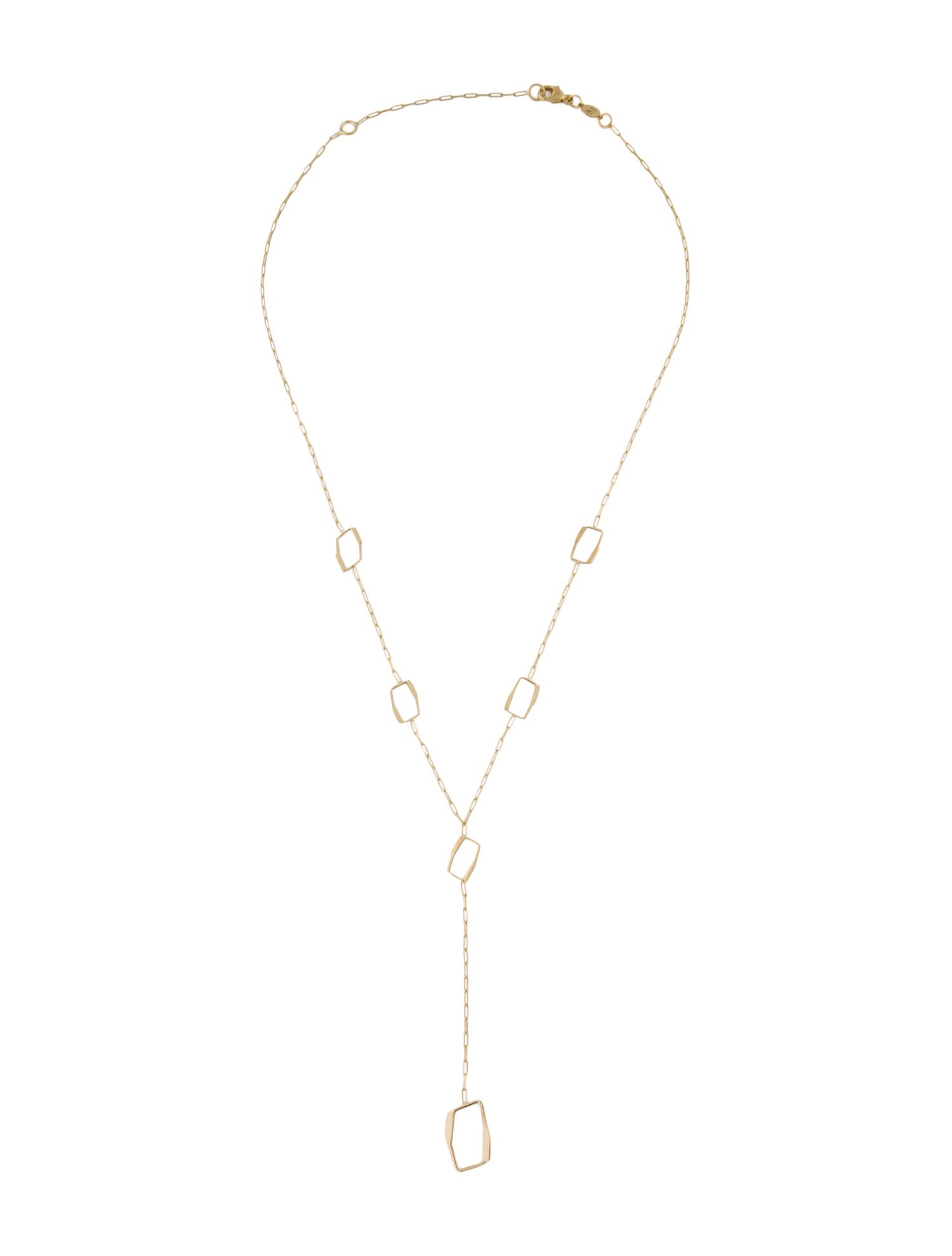 Necklace 14K Geometric Lavalier Necklace