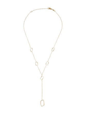 Necklace 14K Geometric Lavalier Necklace