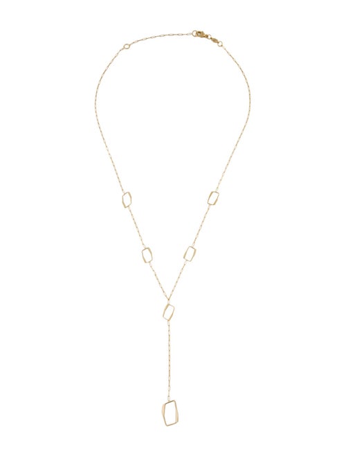 Necklace 14K Geometric Lavalier Necklace