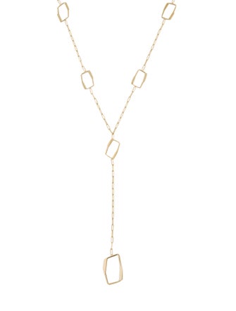 Necklace 14K Geometric Lavalier Necklace