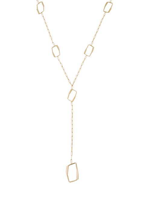 Necklace 14K Geometric Lavalier Necklace